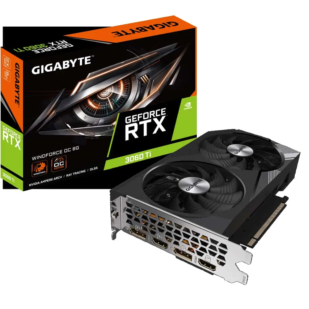 GPU RTX 3060TI 8GB GIGABYTE WINDFORCE OC